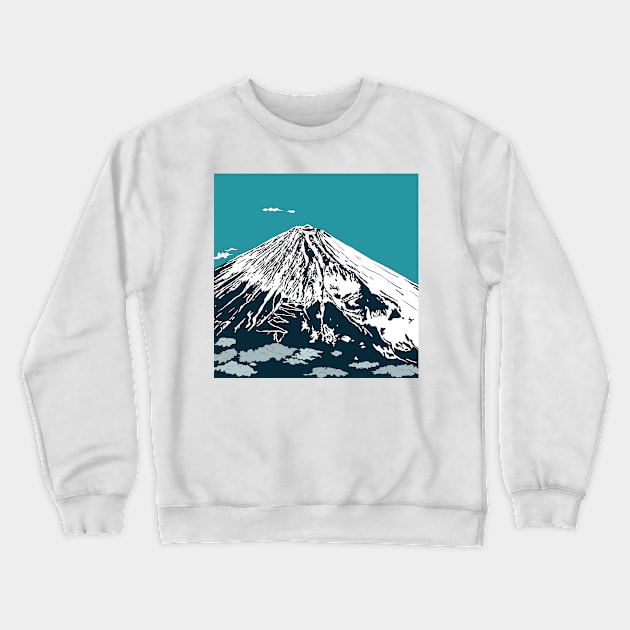 Mount Fuji from the Sky Crewneck Sweatshirt by lamaisondulapino